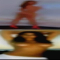 Woman Jersey masturbating