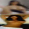 Woman staring swinging