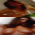 Naked woman and baboons