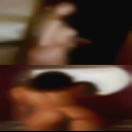 Naked woman masturbating with
