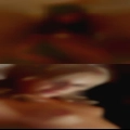 Naked woman douching