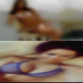Nude woman play things
