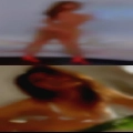 Nude woman sex swing