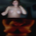 Nude woman chocolate syrup