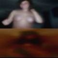 Naked woman lying spread