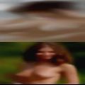 Nude woman chocolate syrup